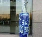 2米大号瓷瓶公司开业送礼装饰品西安陶瓷大花瓶摆件