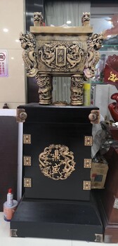 單位開(kāi)業(yè)鼎擺件，西安開(kāi)業(yè)擺件實(shí)木牛，落地舵禮品