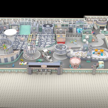 大型室內淘氣堡兒童樂園商場游樂場設備幼兒園蹦床公園設施廠家