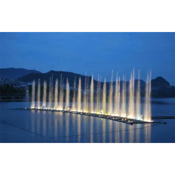 杭州彩色数字音乐喷泉大型灯光水舞秀全套设备定制三喜