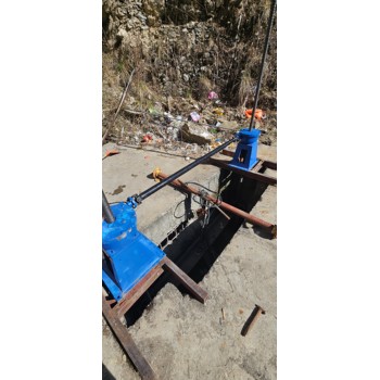 郴州手電兩用啟閉機(jī)單向及雙向圓閘門的安裝