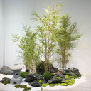 仿真花仿真草坪辦公室地毯安裝屋頂假草坪仿真竹子永生青苔造景