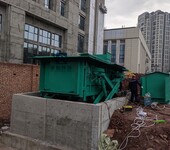 學院水平壓縮地埋式垃圾中轉站設備8噸垃圾壓縮處理周轉設備四川