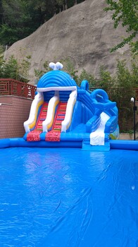 充氣水池兒童充氣滑梯水上樂(lè)園設(shè)備租賃出租