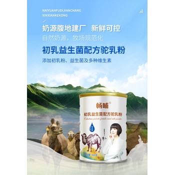 新疆新天雪乳業(yè)暢哺品牌初乳益生菌配方駝奶粉300克代理批發(fā)