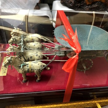 批售陜西旅游紀(jì)念品/秦始皇二號銅車馬模型/純銅仿古工藝品