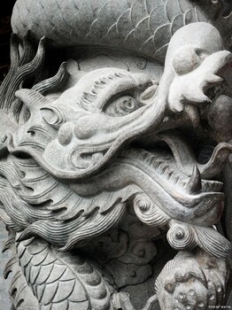 寺廟、宮殿石雕青龍白虎