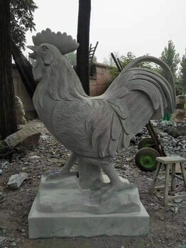 園林?jǐn)[件石雕公雞