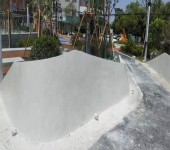 上海公园防腐木泰科砼石坐凳安装泰科磨石材料配比施工