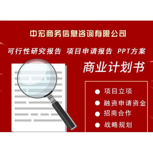 芜湖可行性报告代写,投资计划书代做