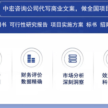 襄阳公司编写立项可研报告方案完整