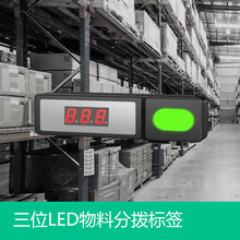 DPS三位數(shù)字物料亮燈分撥標簽DAS智能拍燈電子播種墻貨架圖片