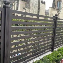 西安小区栅栏铝合金护栏定制别墅小院护栏铝合金栏杆图片