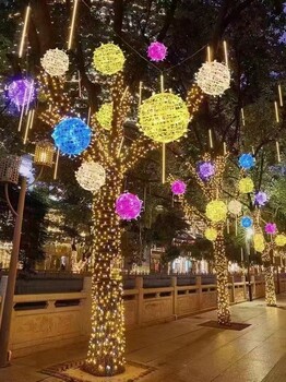 安康串燈閃燈過年裝飾彩燈瀑布流星彩燈戶外LED彩燈大量現(xiàn)貨