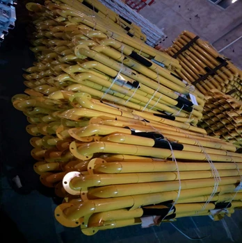 咸陽車位防撞車檔鋼管擋車器車位車庫u型車檔黃黑擋車桿