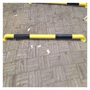 咸陽金屬擋車桿黃黑鋼管定位器反光警示車輪止退器支持訂制