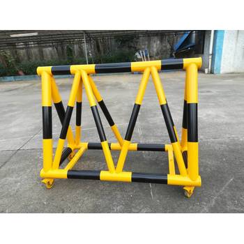 榆林加油站隔離欄黃黑防撞欄學校門口阻車器拒馬路障移動護欄