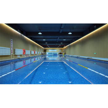 室内钢结构半标恒温技能泳池训练池