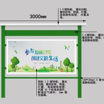 陜西銅川學(xué)校宣傳欄公示欄閱報欄廠家
