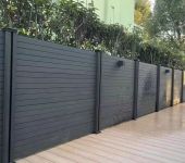 西安铝合金塑木围栏庭院栅栏木塑护栏