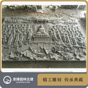 青石佛祖講經(jīng)盛況浮雕寺院萬佛朝宗文化墻石雕壁畫莊嚴神圣