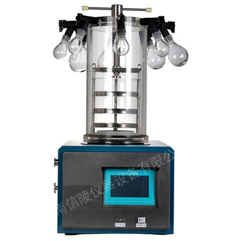LGJ-10D多糖冻干粉制备多歧管压盖真空冻干机