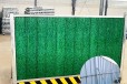 浙江金华市PVC夹芯板围挡、施工安全临边小草防护市政铁皮挡板