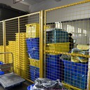 浙江金華市黃色車間隔斷網(wǎng)、倉庫貨物堆放隔離戶外馬路公路圍欄網(wǎng)