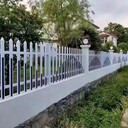 pvc庭院小區塑鋼防護欄、戶(hù)外園林變壓器圍墻圍欄綠化帶花池柵欄