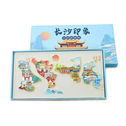 鋅合金冰箱貼定制景區(qū)旅游紀念套裝冰箱貼金屬冰箱貼定做工廠
