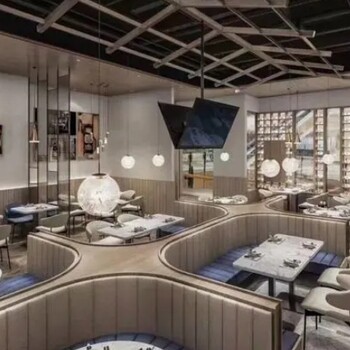 大慶餐館餐廳裝飾設計-大慶餐廳餐飲空間設計-餐飲空間門面設計