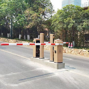 甘肅張掖S580學(xué)校停車場0.6秒高速升降直桿道閘