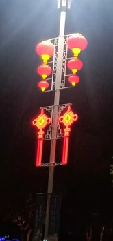 忻州春節(jié)中國結掛件戶外裝飾燈LED燈路燈掛件紅燈籠廠家