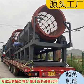 方解石電動篩無軸滾筒篩廠家大型旋轉(zhuǎn)篩可定制