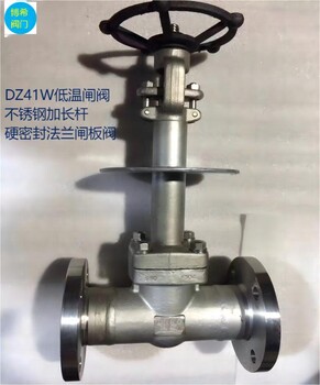 不銹鋼長(zhǎng)軸法蘭低溫式硬密封閘閥DZ41W