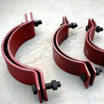 重载型3螺栓管夹保冷管用2螺栓管夹上螺纹连接式可变弹簧支架