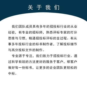 西安标书24小时代写