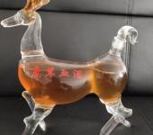 河间华企十二生肖酒瓶小鹿造型酒瓶高硼硅玻璃酒瓶酒瓶