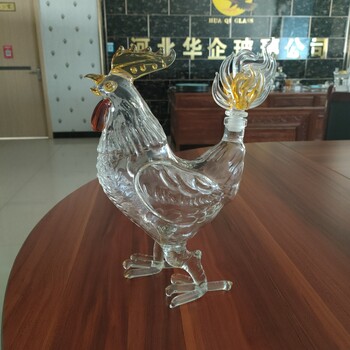 河間華企十二生肖龍酒瓶高硼硅玻璃工藝酒瓶精美泡酒瓶