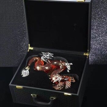 河間華企十二生肖龍酒瓶高硼硅玻璃工藝酒瓶精美泡酒瓶