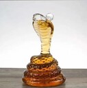 河間華企十二生肖蛇酒瓶高硼硅玻璃工藝酒瓶異形酒瓶
