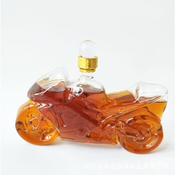 河間華企吹制高硼硅玻璃酒瓶定制玻璃泡酒罐創(chuàng)意輕奢醒酒器