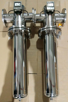 不銹鋼壓縮空氣精密處理過濾衛生級過濾器空壓機氣體精密過濾器