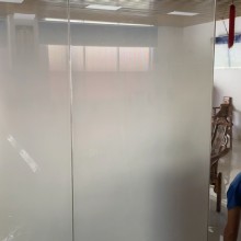 办公室隔断玻璃贴纸单双向圆点渐变膜半透明雾砂渐变膜