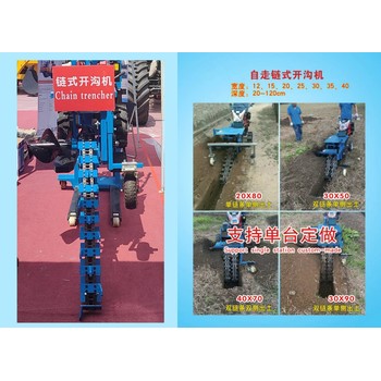 果園施肥挖溝機(jī)、埋線管道開槽機(jī)、柴油電纜埋線開溝機(jī)