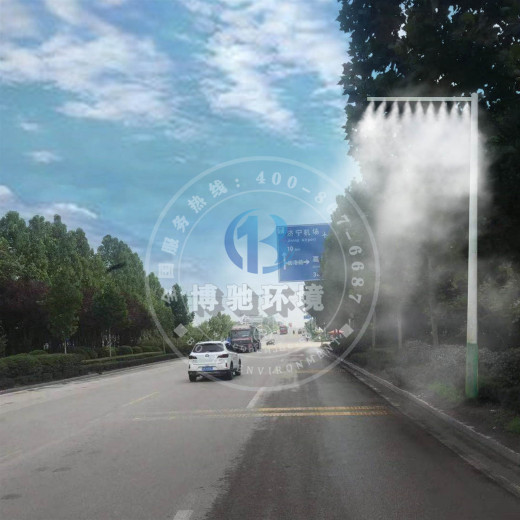 广东路面路灯除尘/灯杆降尘降温系统/环保喷雾生产厂家