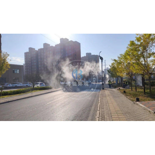道路灯杆喷淋系统-水喷雾设备-道路扬尘治理