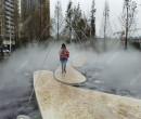 沙坪坝景观水池喷雾/湖面雾森造景/重庆博驰环境环氧烟雾机图片