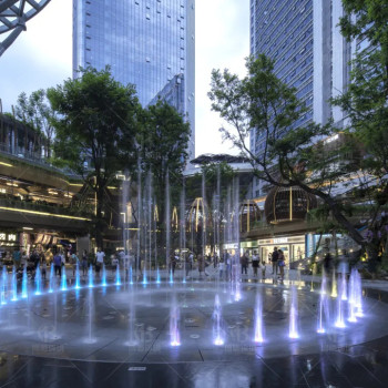 重庆音乐喷泉广场/广场旱地喷泉-博驰环境新式喷泉种类繁多