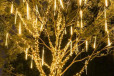 陕西延安过年挂树上的彩灯满天星星灯福袋灯led装饰灯流星雨灯